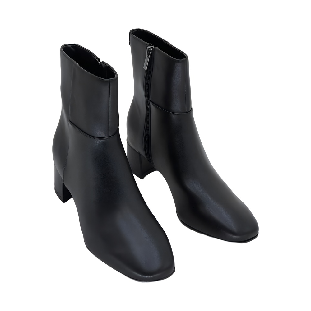 Calvin Klein Womens Parry Block Heeled Bootie Black Size 7M